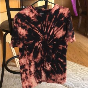 Unisex reverse tie dye shirt.
